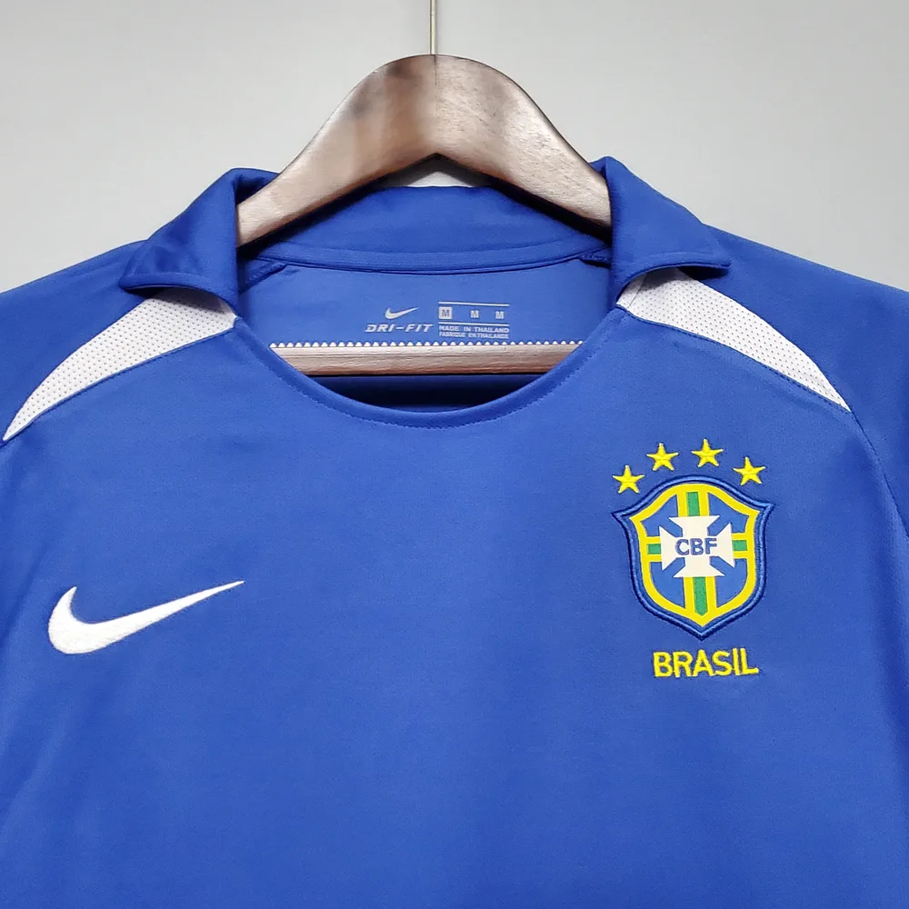Brazil 2002 Retro Brazil Away Soccer Jersey 2002 — 3