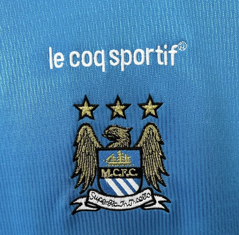 Manchester City 1999-2001 Retro Manchester City Home Football Shirt 1999/2001 — 9