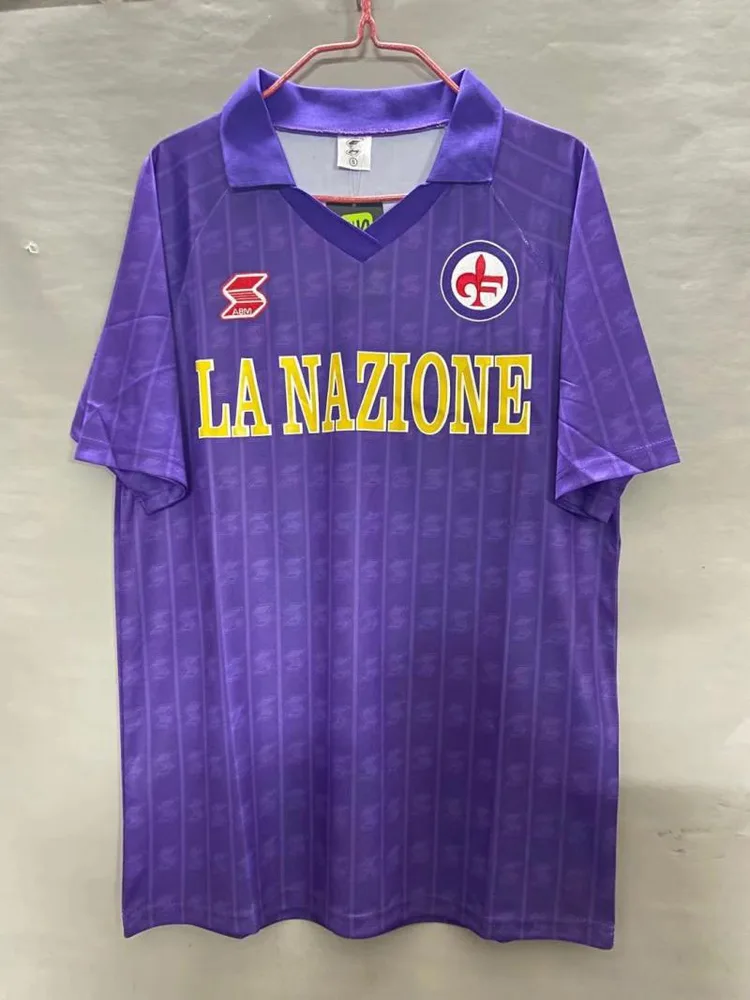 Fiorentina 1989/1990 Retro Fiorentina Local Camiseta de fútbol 1989/1990