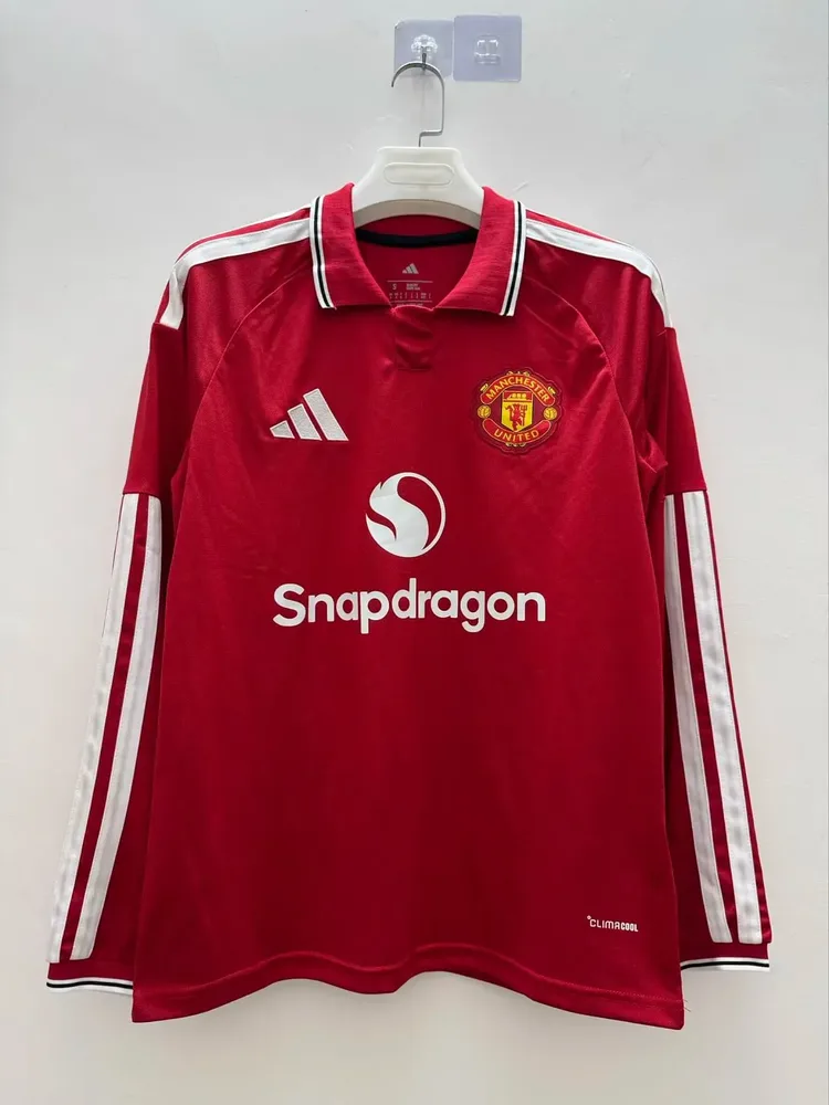 Manchester United 2026/2027 Long Sleeves Manchester United Home Football Jersey 2026/27