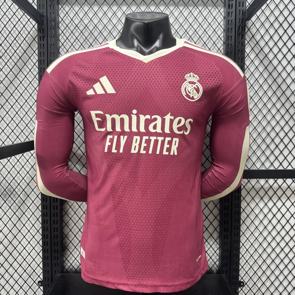 Real Madrid 2026/2027 Long Sleeve Player Version Real Madrid Third Away Football Jersey 2026/27