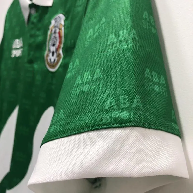 Mexico 1995 Retro Mexico Home Soccer Jersey 1995 — 6