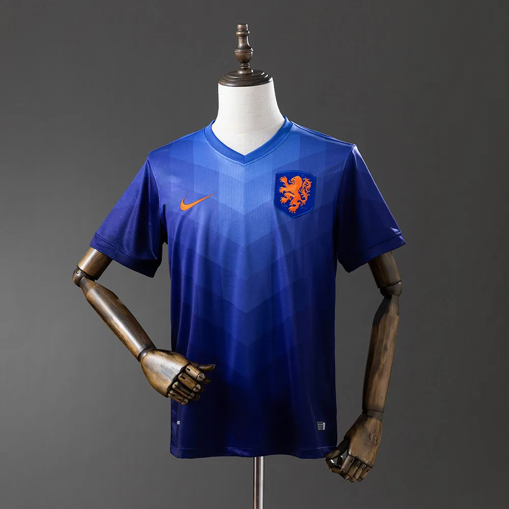 Netherlands 2014 Retro Netherlands National Team Away Football Shirt 2014 — 7