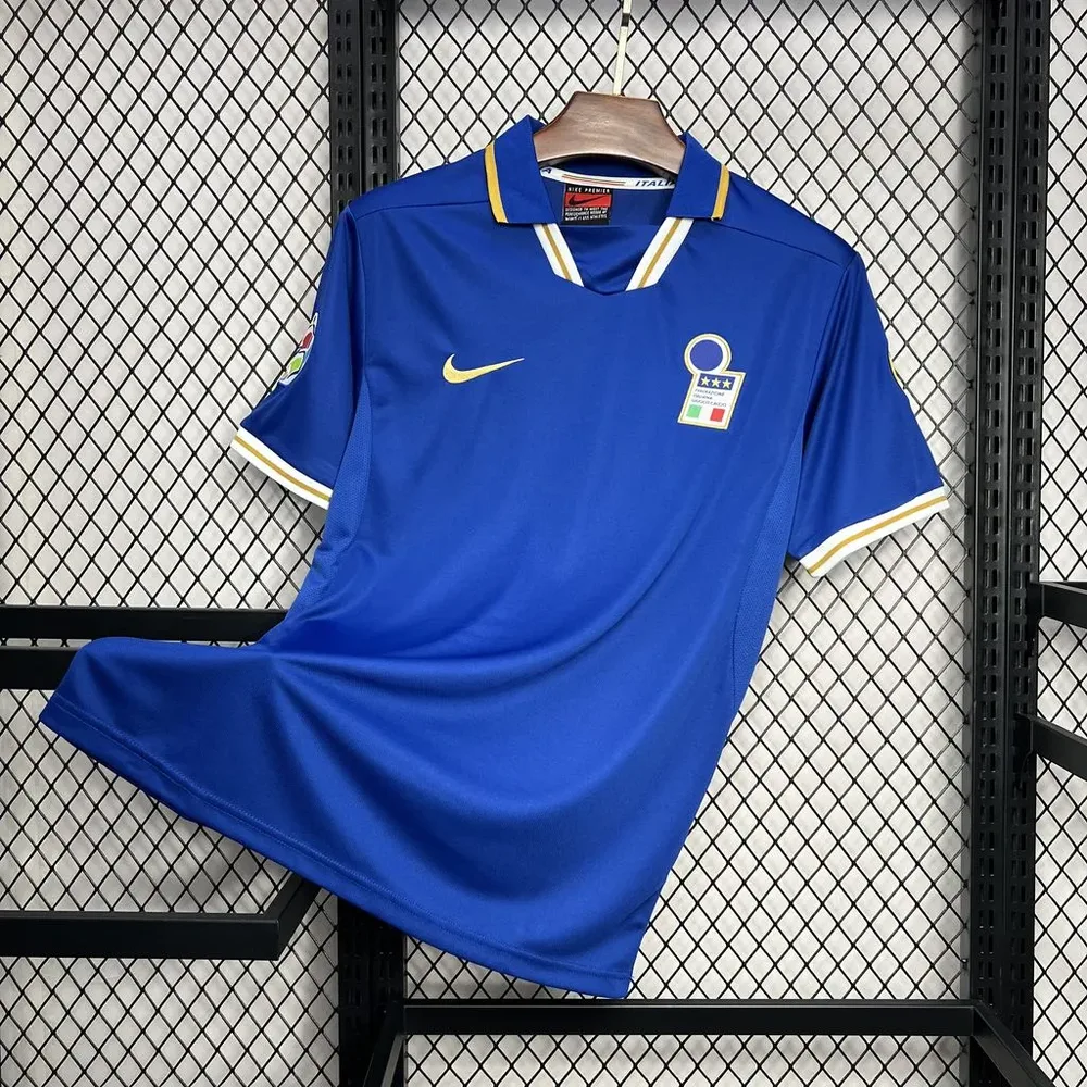 Italy 1996 Retro Italy Home Soccer Shirt 1996 — 3