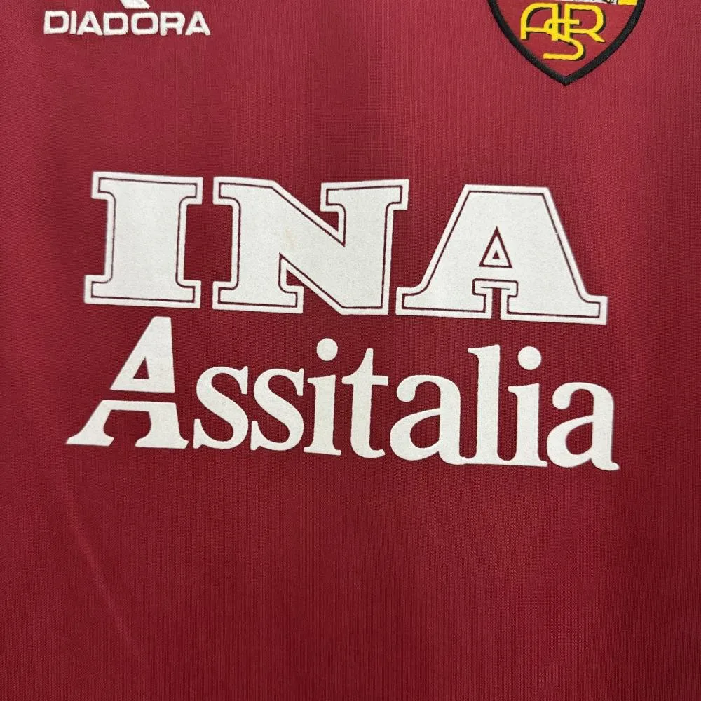 AS Roma 1998-1999 Retro Roma Home Soccer Jersey 1998/1999 — 6