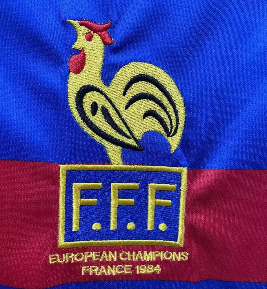 France 1984 Retro France Home Football Shirt 1984 — 5