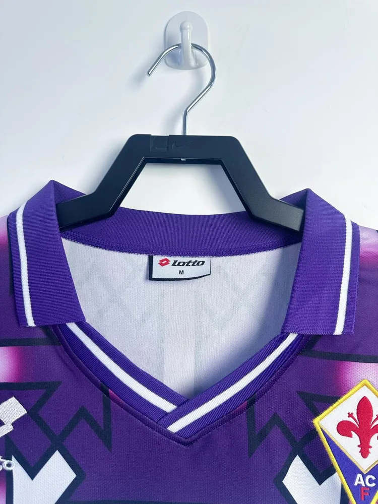 Fiorentina 1992/1993 Retro Long Sleeve Fiorentina Away Soccer Jersey 1992/1993 — 3