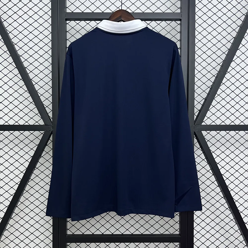 France 2014 Retro Long Sleeve France Home Football Shirt 2014 — 2