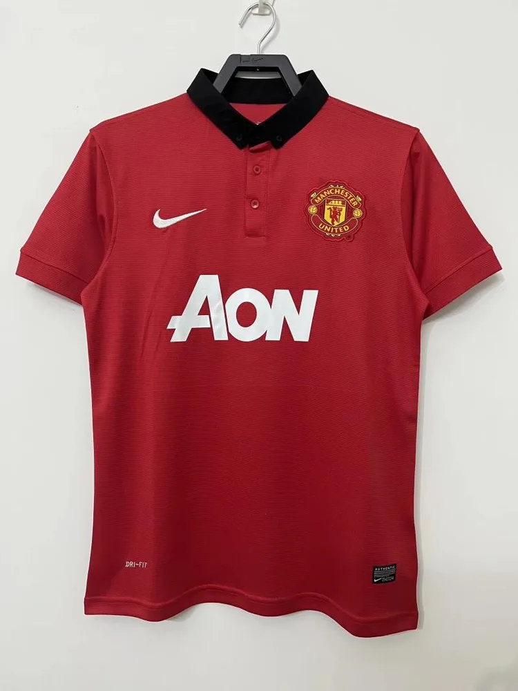 Manchester United 2013/2014 Retro Manchester United Local Camiseta de fútbol 2013/2014