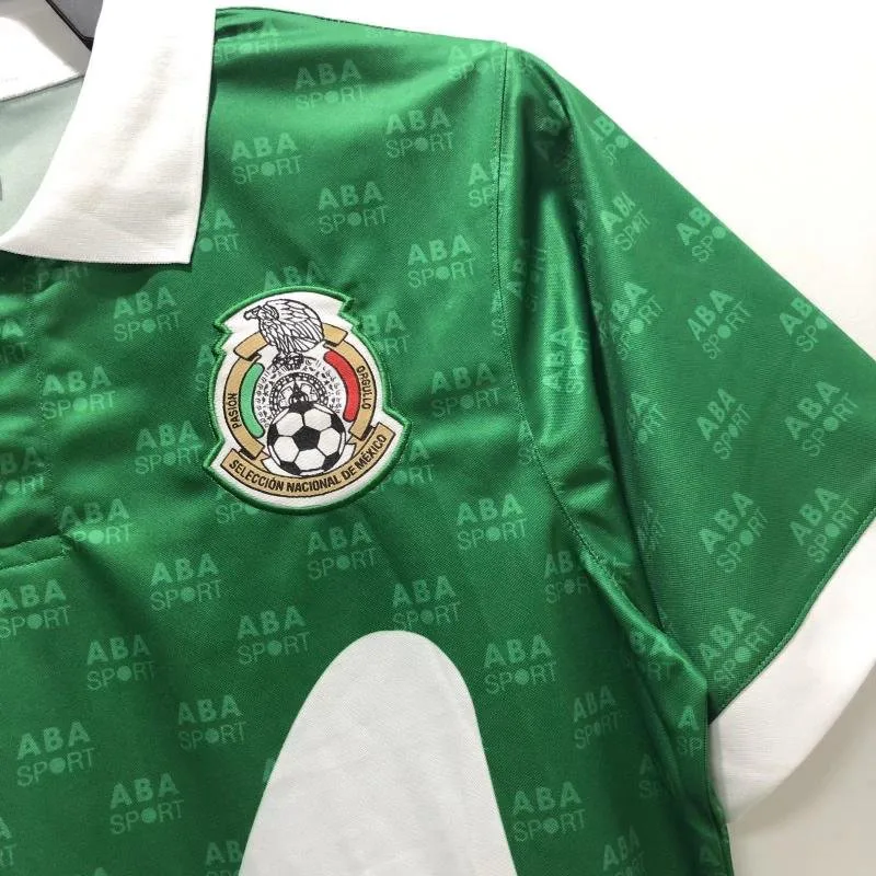 Mexico 1995 Retro Mexico Home Soccer Jersey 1995 — 5