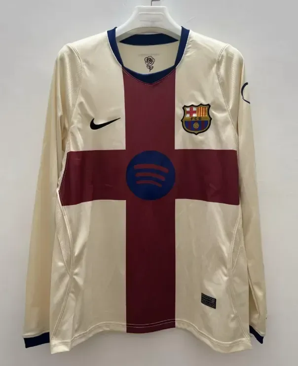 Barcelona 2026/2027 Long Sleeve Barcelona Fourth Away Football Jersey 2026/27