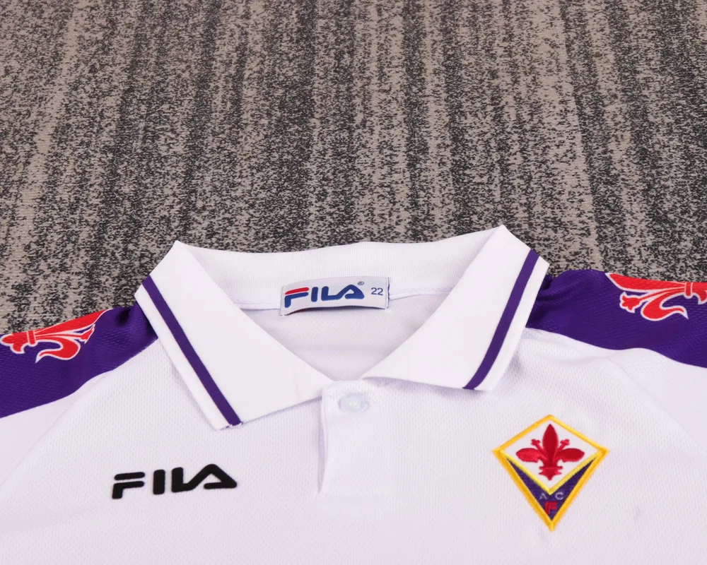Fiorentina 1998-1999 Retro Fiorentina Away Football Shirt Kids Size 1998/1999 — 3