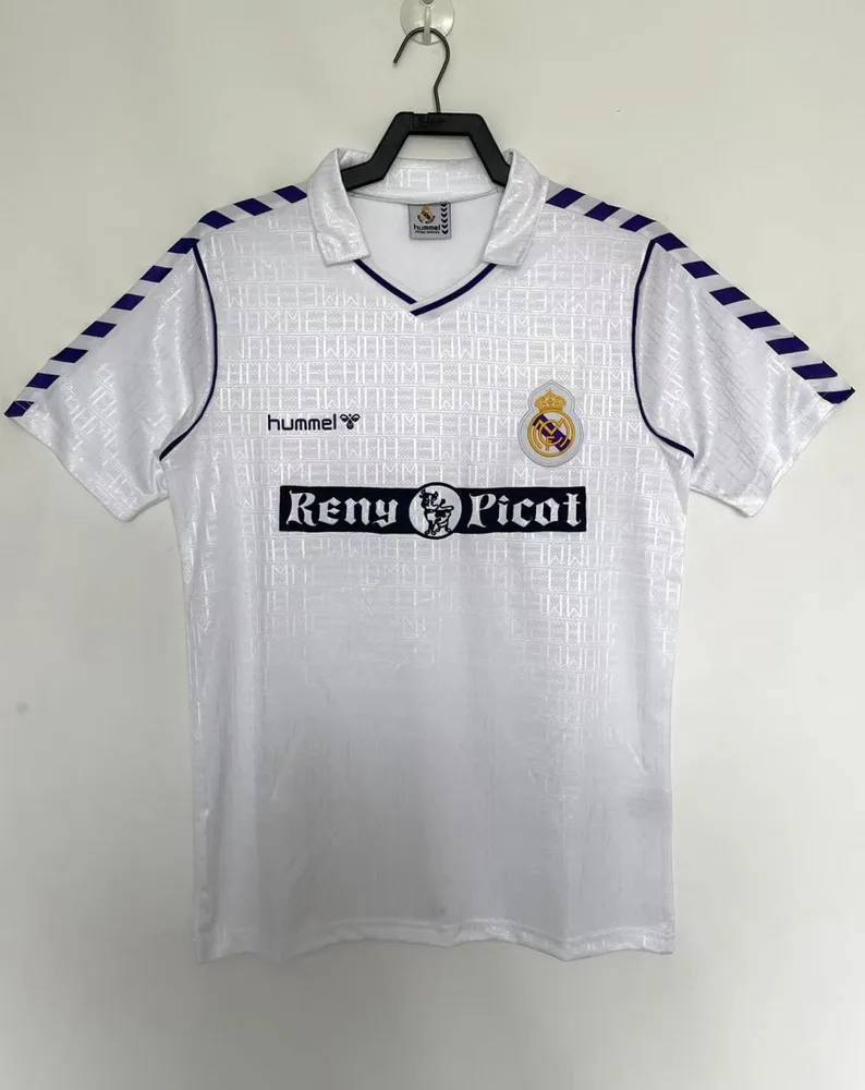 Real Madrid 1988-1990 Retro Real Madrid Local Camiseta de fútbol 1988/1990