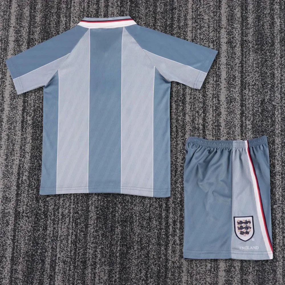 England 1996 Retro England Visitante Camiseta de fútbol Talla infantil 1996 — 2