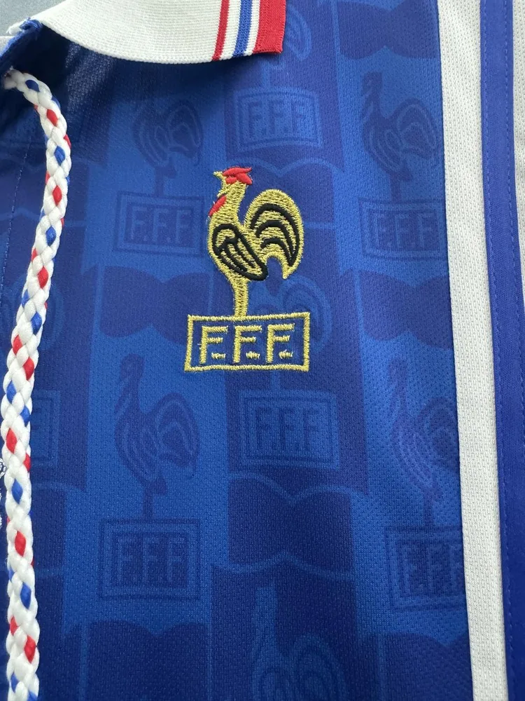 France 1996 Retro France Home Football Shirt 1996 — 4