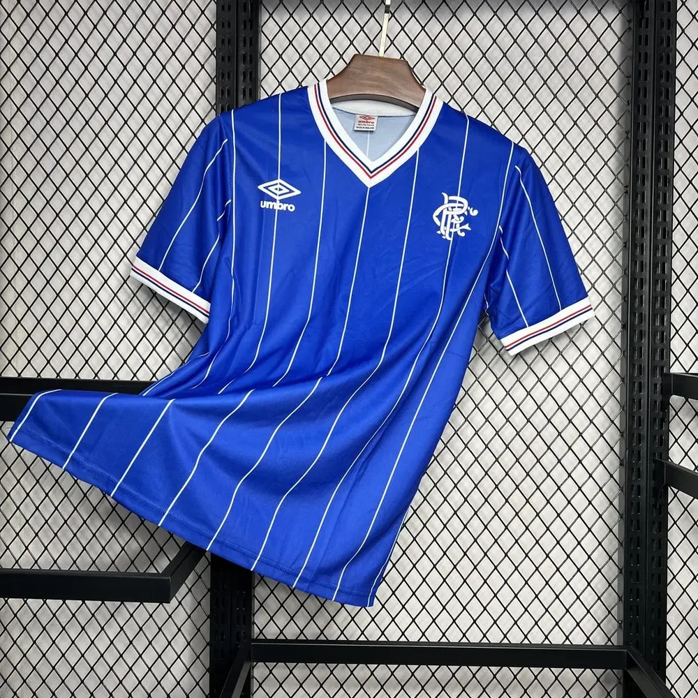 Rangers 1982/1984 Retro Rangers Local Camiseta de fútbol 1982/1984 — 3