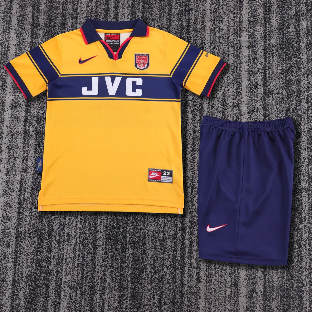 Arsenal 1997-1999 Retro Arsenal Visitante Camiseta de fútbol Talla infantil 1997/1999