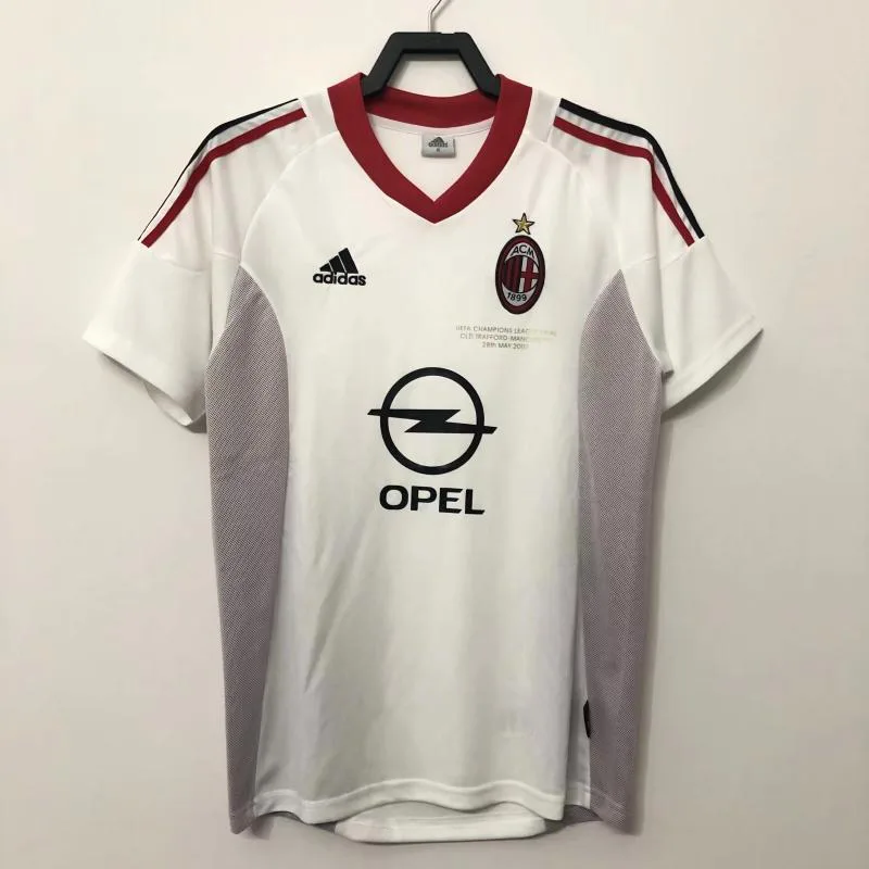AC Milan 2002/2003 Retro AC Milan Visitante Camiseta de fútbol 2002/2003