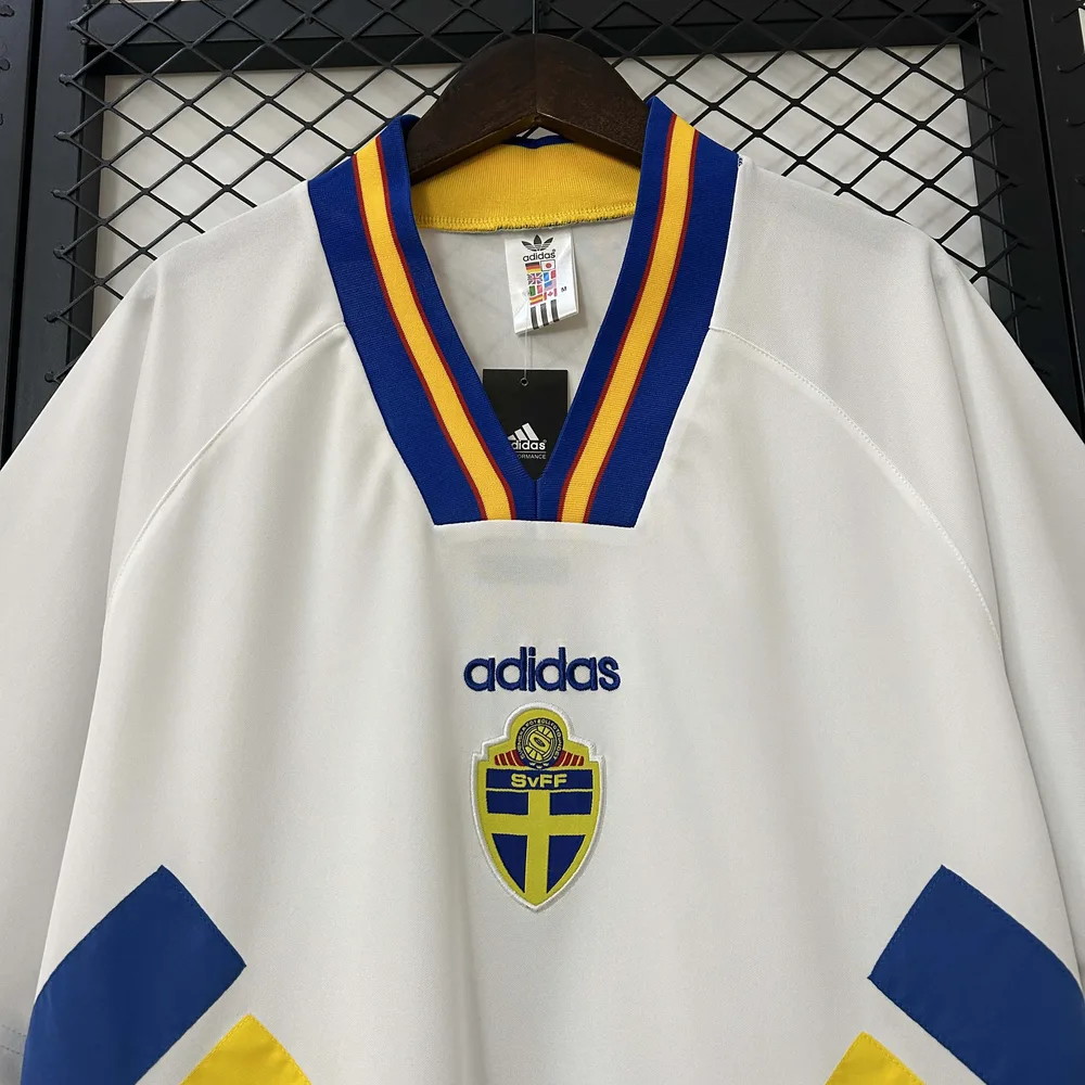 Sweden 1994 Retro Sweden Visitante Camiseta de fútbol 1994 — 3