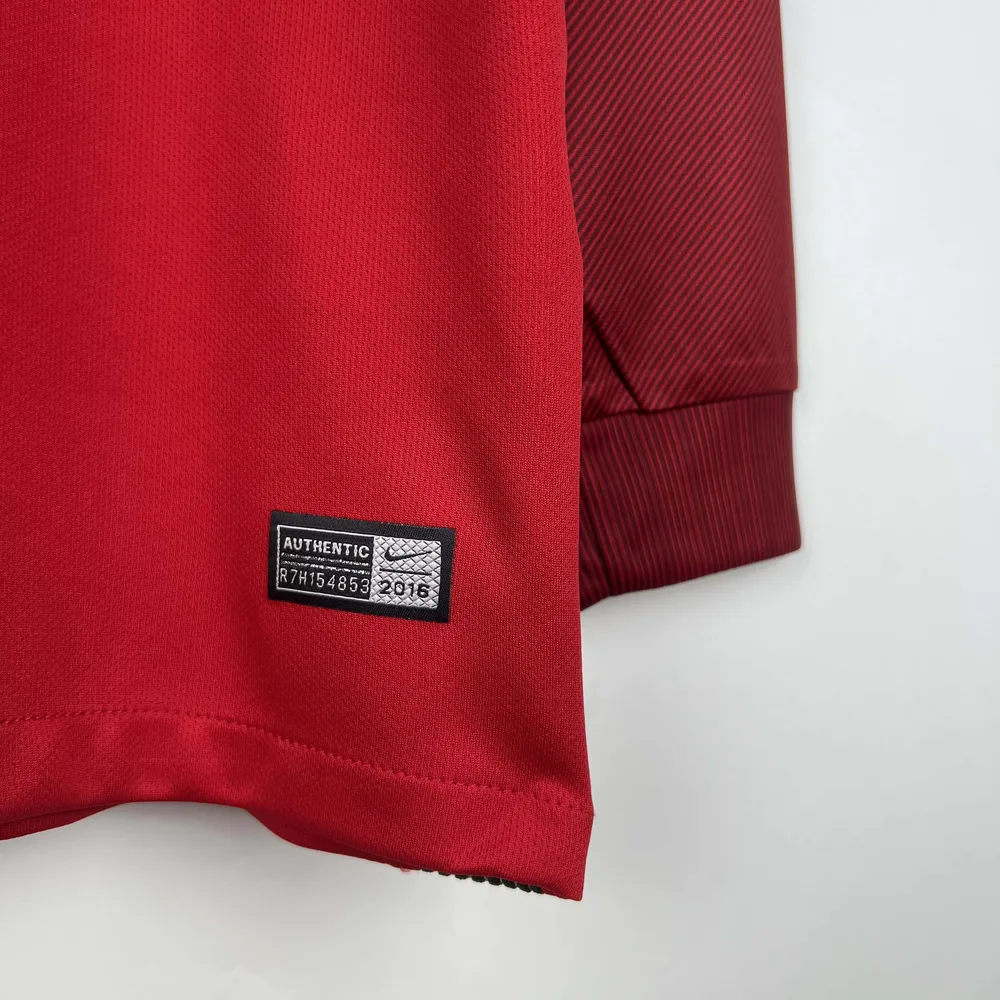 Portugal 2016 Retro Long Sleeve Portugal Home Football Shirt 2016 — 9