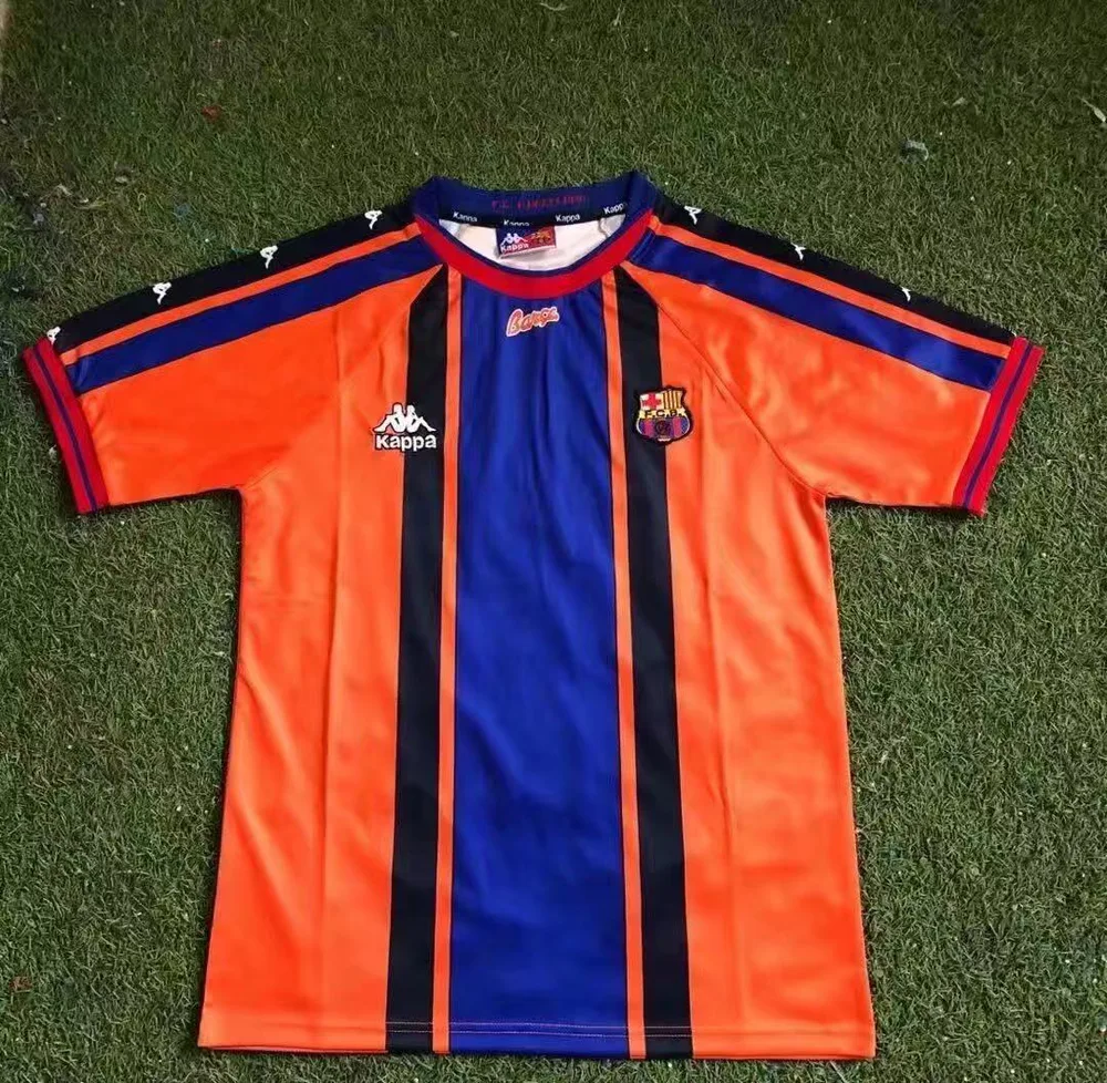 Barcelona 1997/1998 Retro Barcelona Visitante Camiseta de fútbol 1997/1998