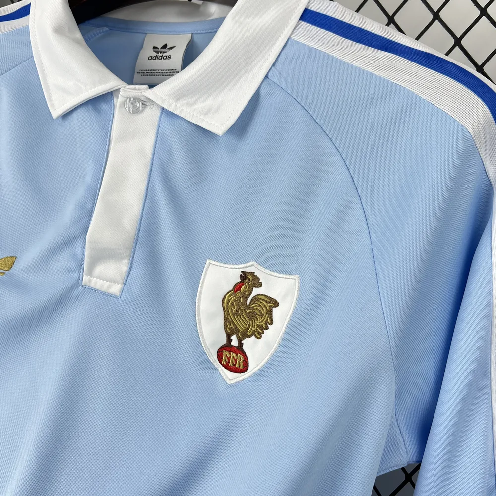 France 2026 France 120th Anniversary Blue Manga larga Retro Jersey 2026 — 6