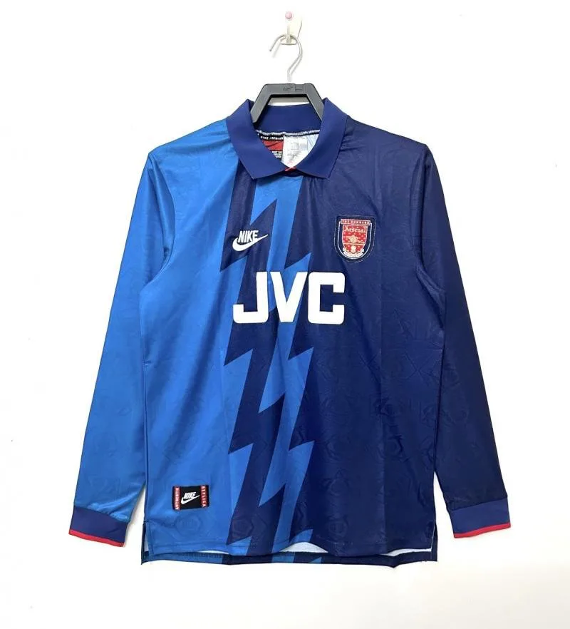 Arsenal 1995-1996 Retro Manga larga Arsenal Visitante Camiseta de fútbol 1995/1996