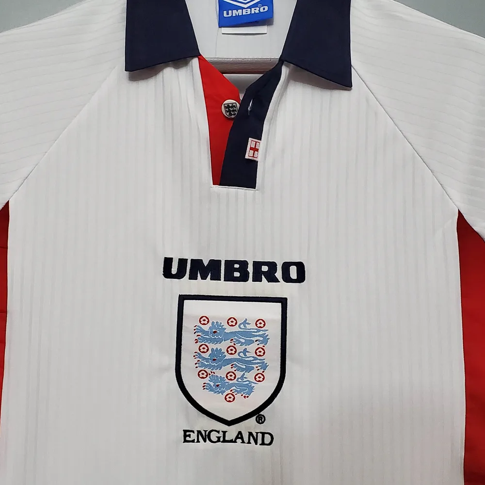 England 1998 Retro England Home Soccer Jersey 1998 — 3