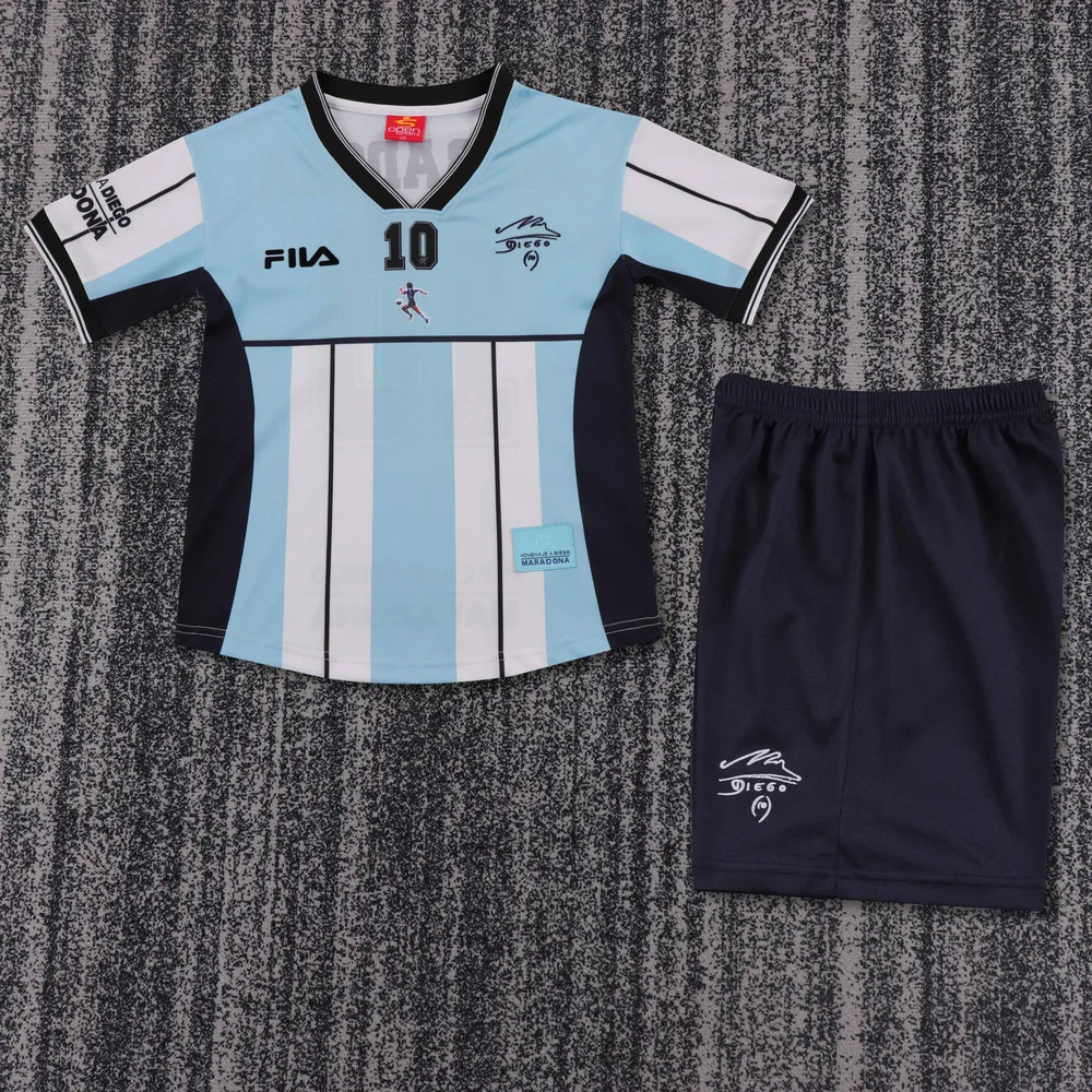 Argentina 2001 Retro Argentina National Team Maradona Commemorative Edition Jersey Talla infantil 2001