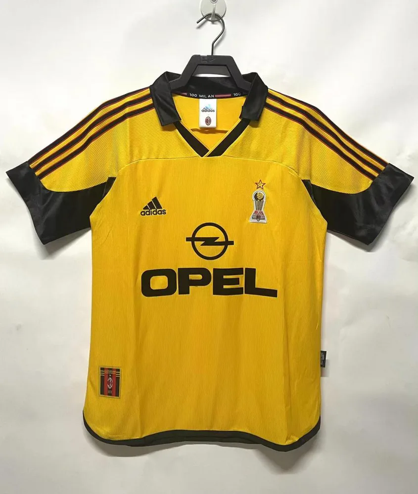 AC Milan 1999/2000 Retro AC Milan Visitante Camiseta de fútbol 1999/2000