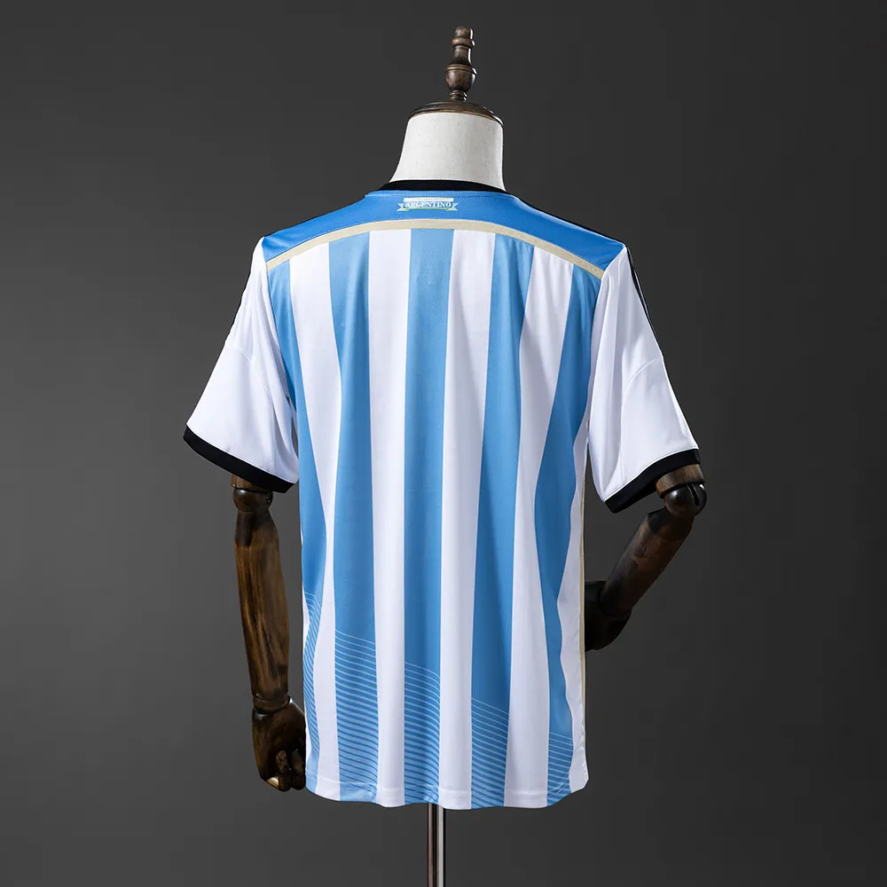 Argentina 2014 Retro Argentina National Team Home Jersey 2014 — 2