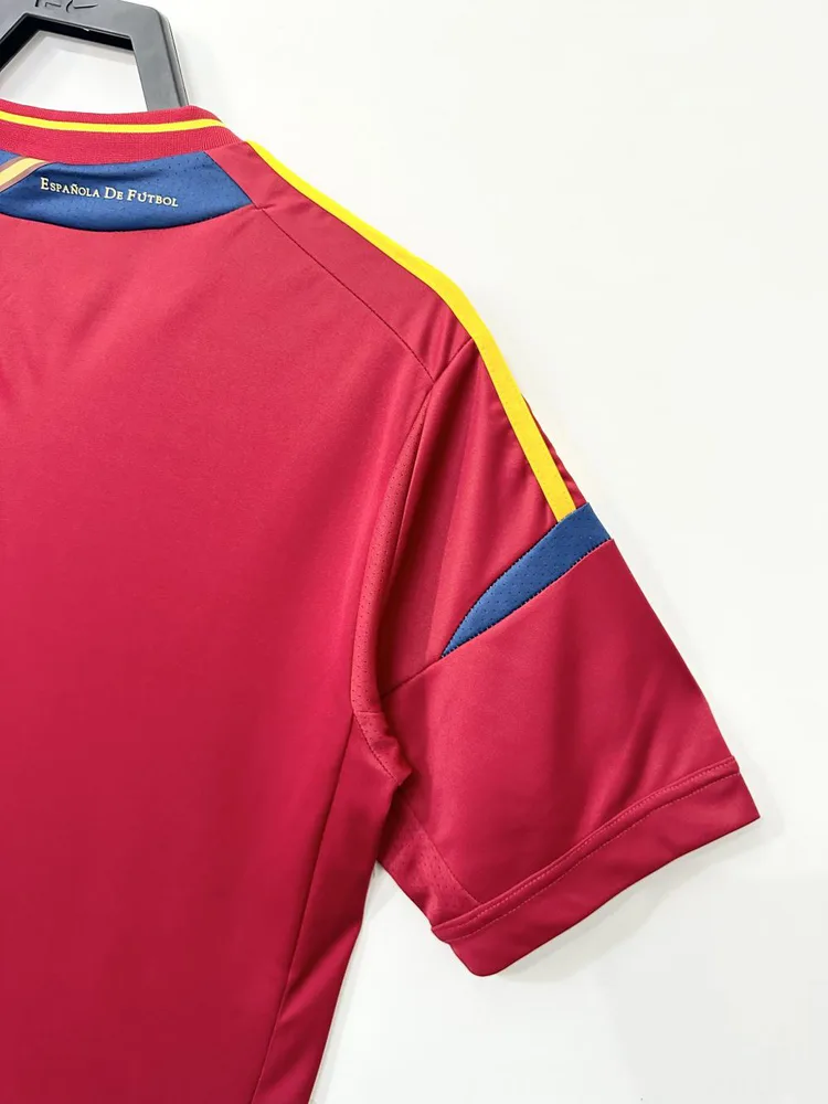 Spain 2012 Retro Spain Home Soccer Shirt 2012 — 8
