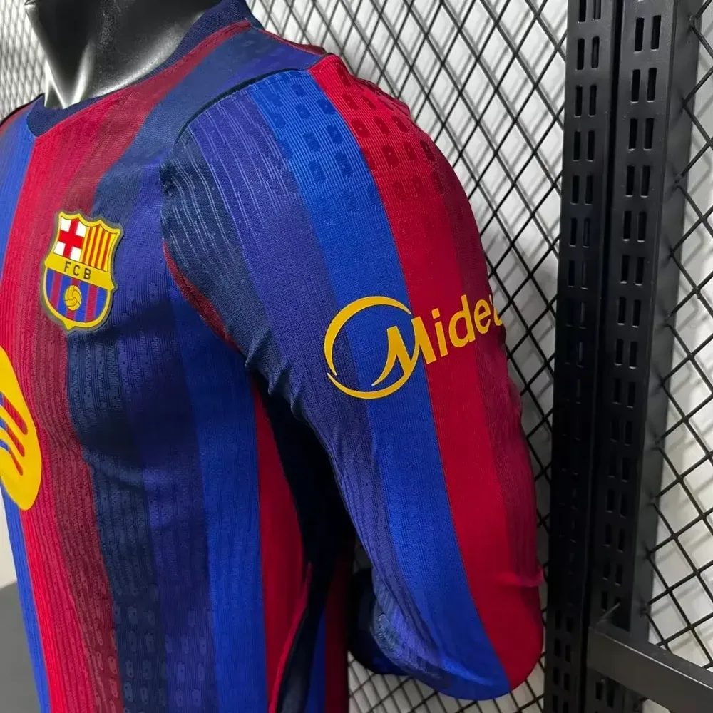 Barcelona 2026/2027 Long Sleeve Player Version Barcelona Home Football Jersey 2026/27 — 8