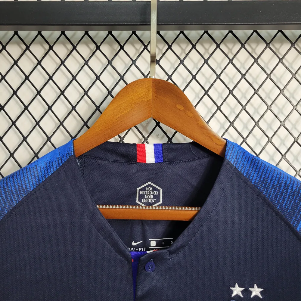 France 2018 Retro France Home Football Shirt 2018 — 7
