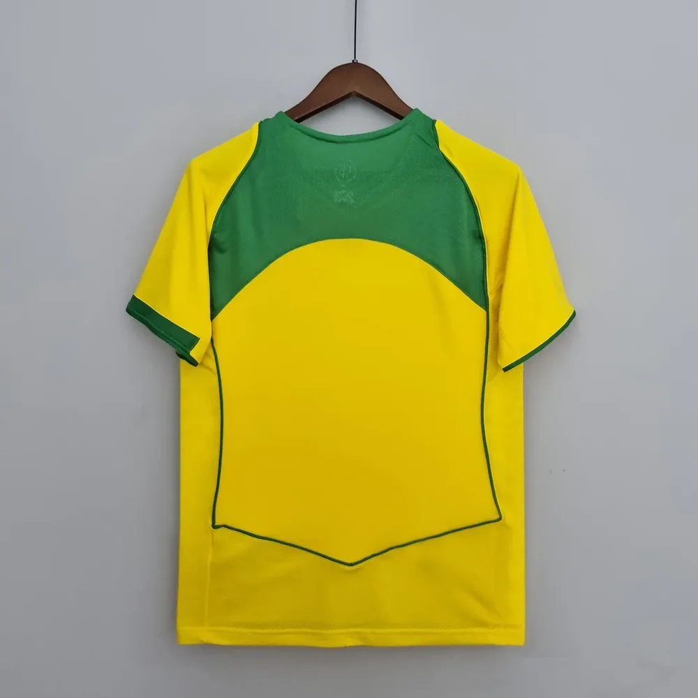 Brazil 2004 Retro Brazil Soccer Jersey Home 2004 — 2