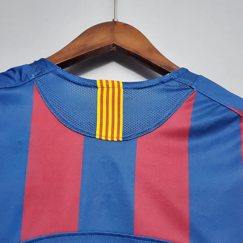 Barcelona 2005/2006 Retro Barcelona Local Camiseta de fútbol UEFA Champions League 2005/2006 — 6