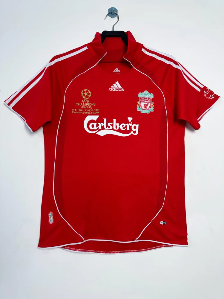 Liverpool 2006/2008 Retro Liverpool Champions League version Camiseta de fútbol Local 2006/2008