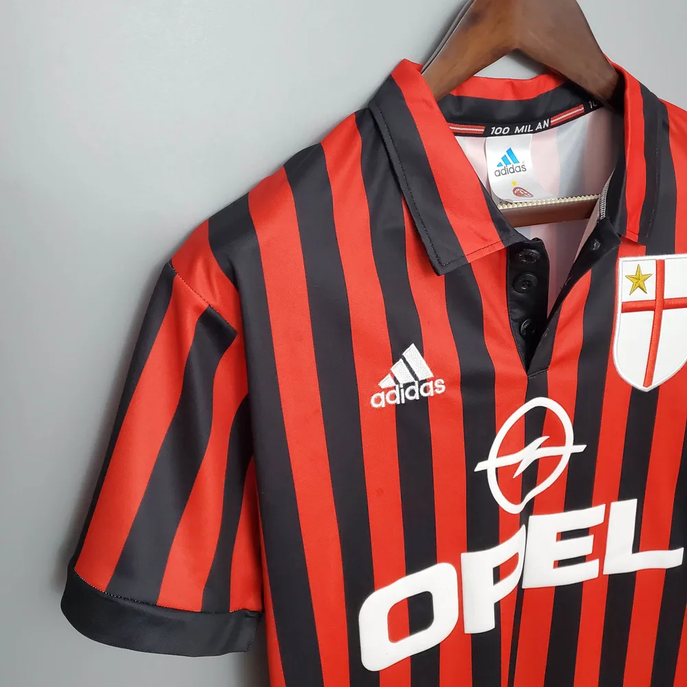 AC Milan 1999/2000 Retro AC Milan Home Football Shirt 1999/2000 — 7