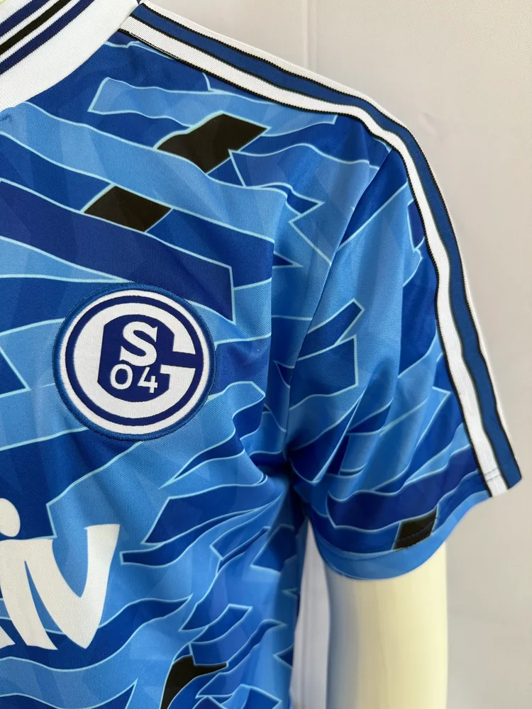 Schalke 04 1992/1993 Retro Schalke 04 Home Football Jersey 1992/1993 — 4