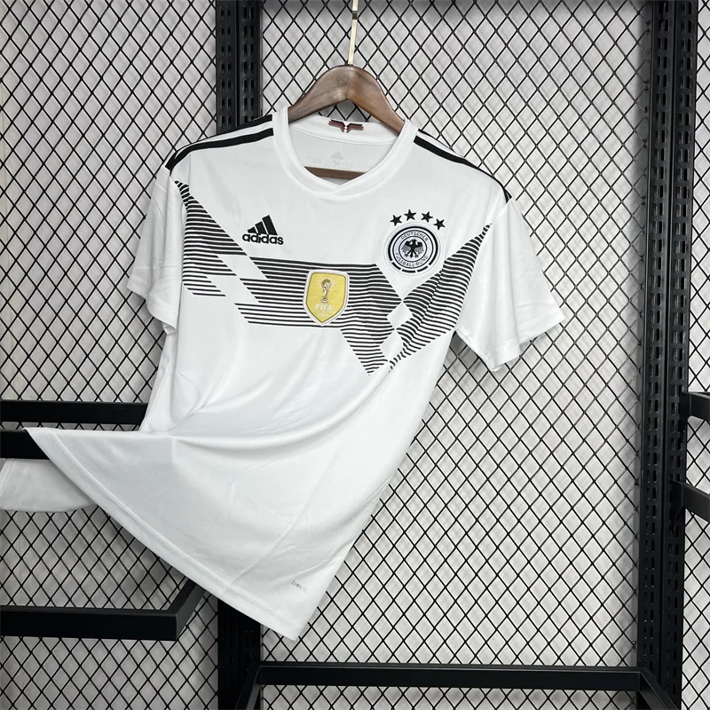 Germany 2018 Retro Germany Home Soccer Jersey 2018 — 3