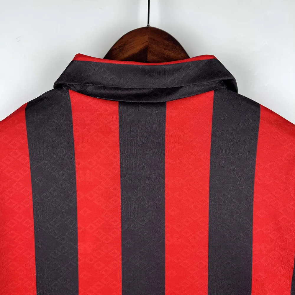 AC Milan 1989/1990 Retro AC Milan Home Football Shirt 1989/1990 — 4