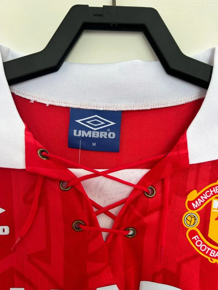 Manchester United 1992/1994 Retro Long Sleeve Manchester United Home Football Shirt 1992/1994 — 3