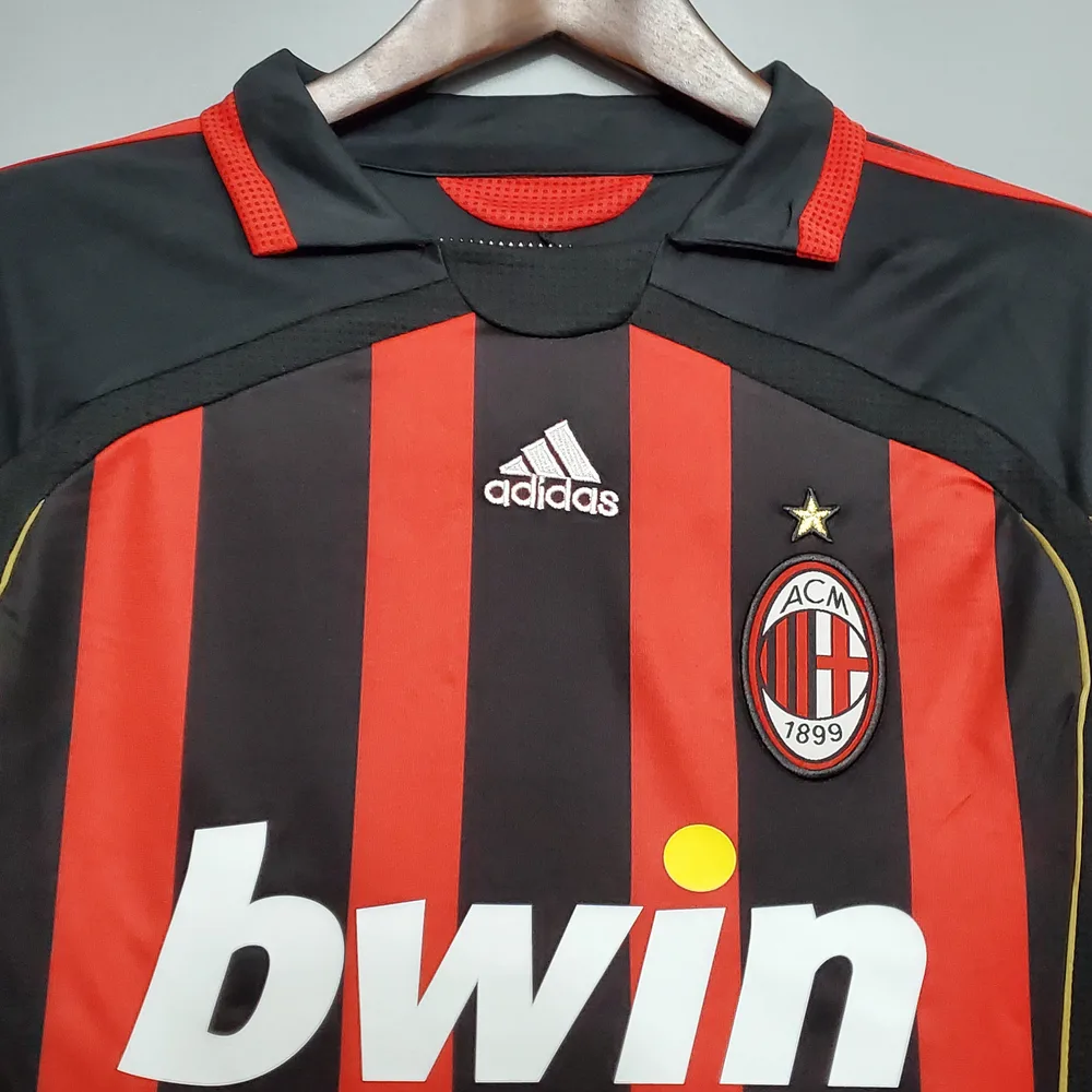 AC Milan 2006/2007 Retro Long Sleeve AC Milan Home Football Shirt 2006/2007 — 3