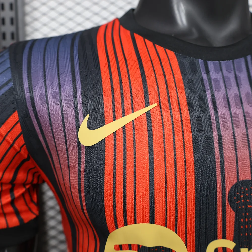 Barcelona 2026/2027 Versión jugador Barcelona Edición especial Orange Purple Camiseta de fútbol 2026/27 — 4