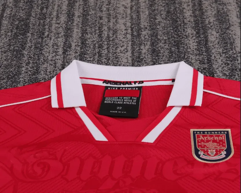 Arsenal 1996-1997 Retro Arsenal Home Football Shirt Kids Size 1996/1997 — 3