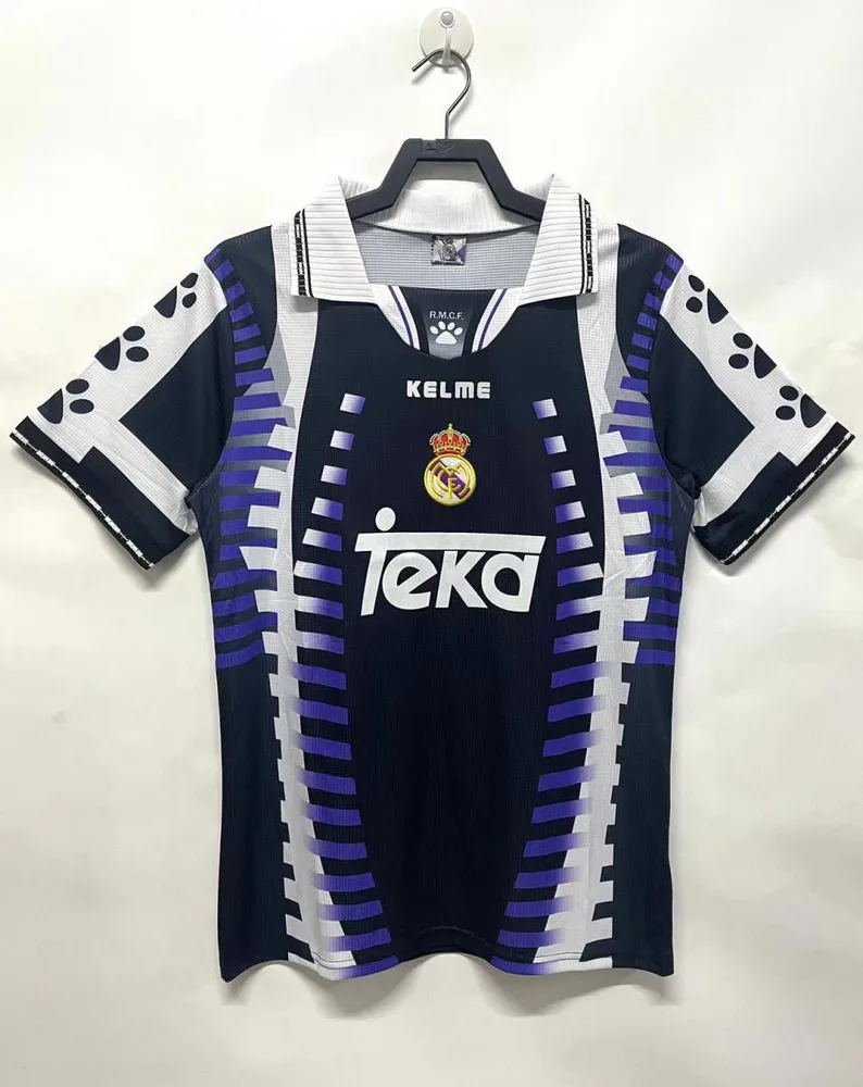 Real Madrid 1997/1998 Retro Real Madrid Tercera Visitante Camiseta de fútbol 1997/1998