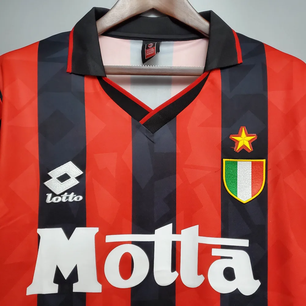 AC Milan 1993/1994 Retro AC Milan Home Football Shirt 1993/1994 — 3