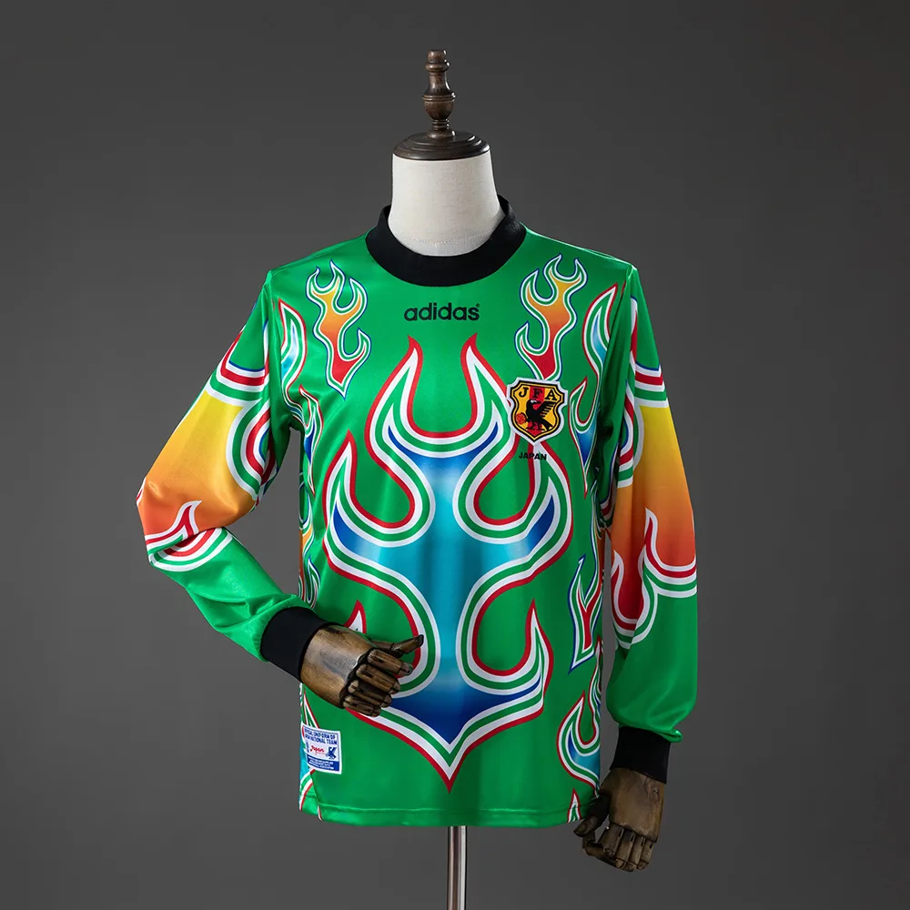 Japan 1998 Retro Japan Portero Manga larga Camiseta de fútbol 1998