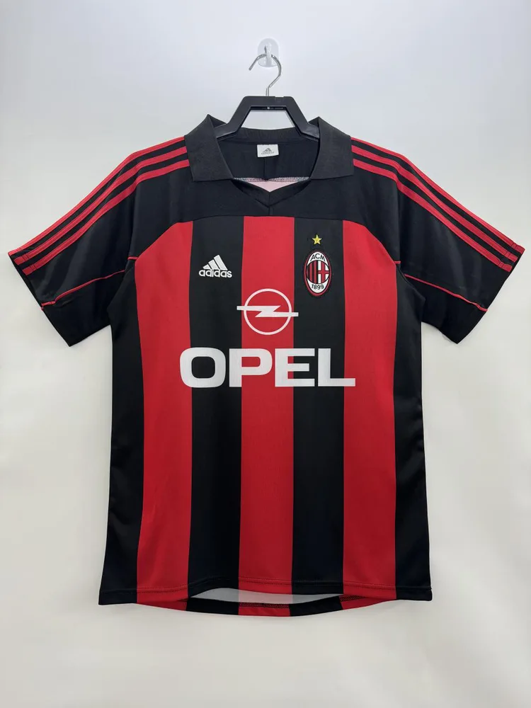 AC Milan 2000/2002 Retro AC Milan Local Camiseta de fútbol 2000/2002