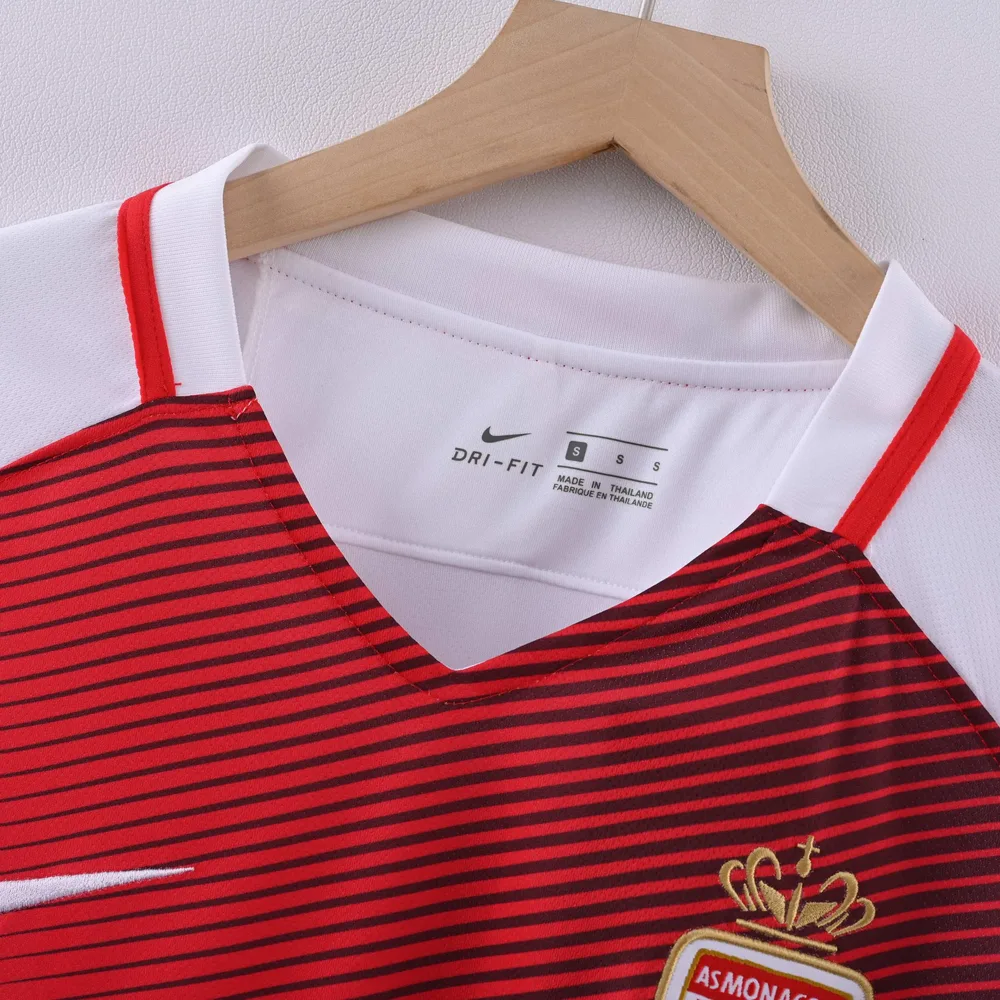 AS Monaco 2016/2017 Retro AS Monaco Local（League version）Camiseta de fútbol 2016/2017 — 3
